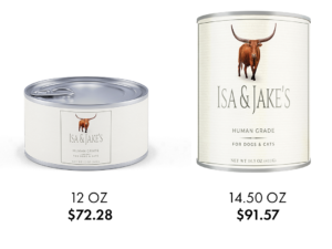 Isa & Jake's Canned Dog & Cat Food (Case of 12)